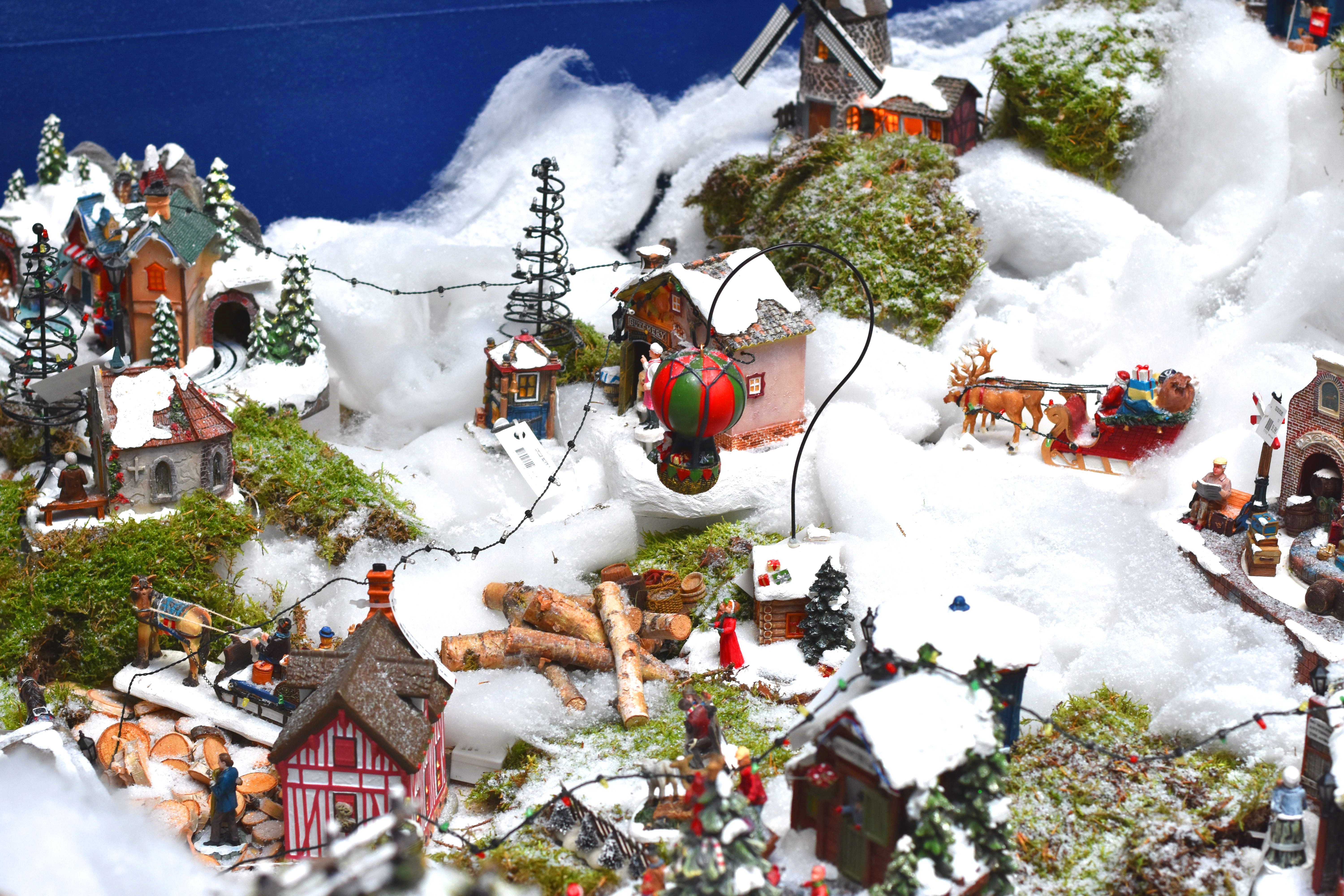Village de noël miniature en hiver H23 LUVILLE SPECIALS