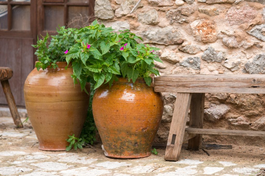 Pots pierre reconstituées